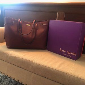 Kate Spade burgundy tote